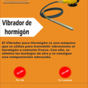 Alquiler de Vibrador de Hormigón Rentax