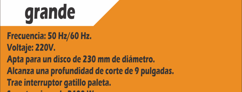 Alquiler de Amoladora grande Rentax